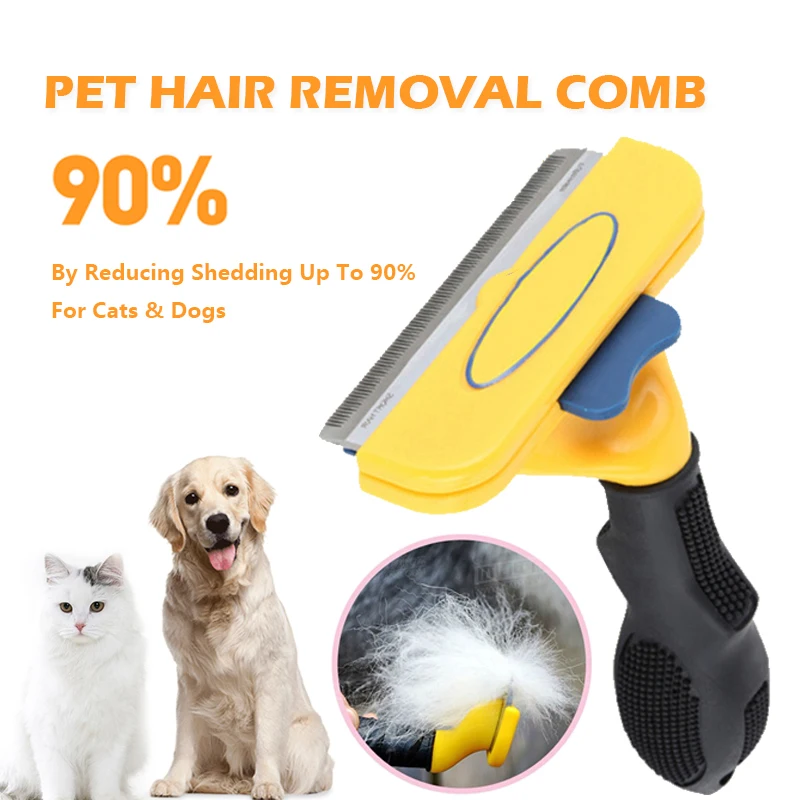 

Dog Brush Pet Hair Removal Comb Cats Dogs Grooming Brush Puppy Kitten Rabbit Hair Deshedding Trimmer Combs Pets Grooming Tools