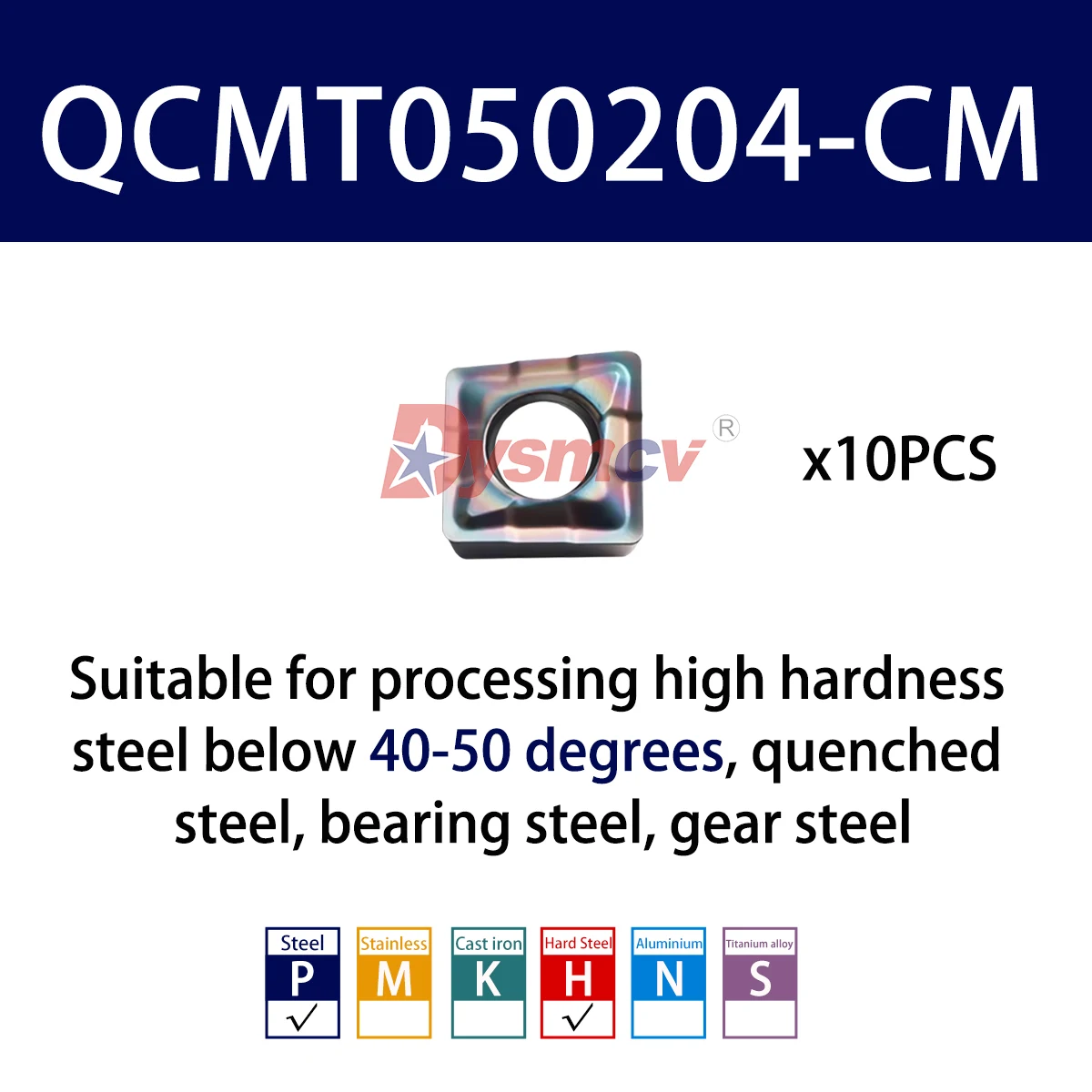 

QCMT Токарный станок с ЧПУ U-образное лезвие QCMT 050204 / 060204 / 070304 /10T304-CM Одиночное лезвие небольшого диаметра с открытым грубым твердым сплавом U-образное лезвие