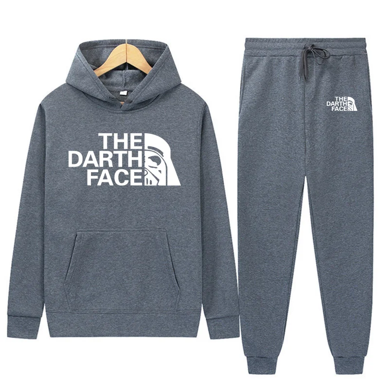 

2022 мужская толстовка с изображением лица, Мужская толстовка, комплект для отдыха, модный мужской спортивный костюм с капюшоном, спортивная ...