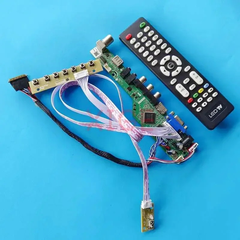 Плата контроллера для планшетов компьютеров 15 6 дюйма 1366x768 HDMI + VGA AV USB