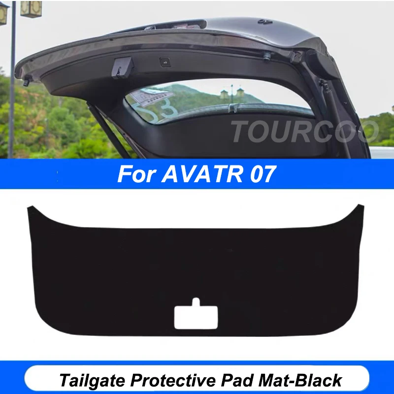 

Для Avatr 07 2024 2025 защитный коврик для задней двери багажника, антигрязная наклейка на заднюю крышку багажника