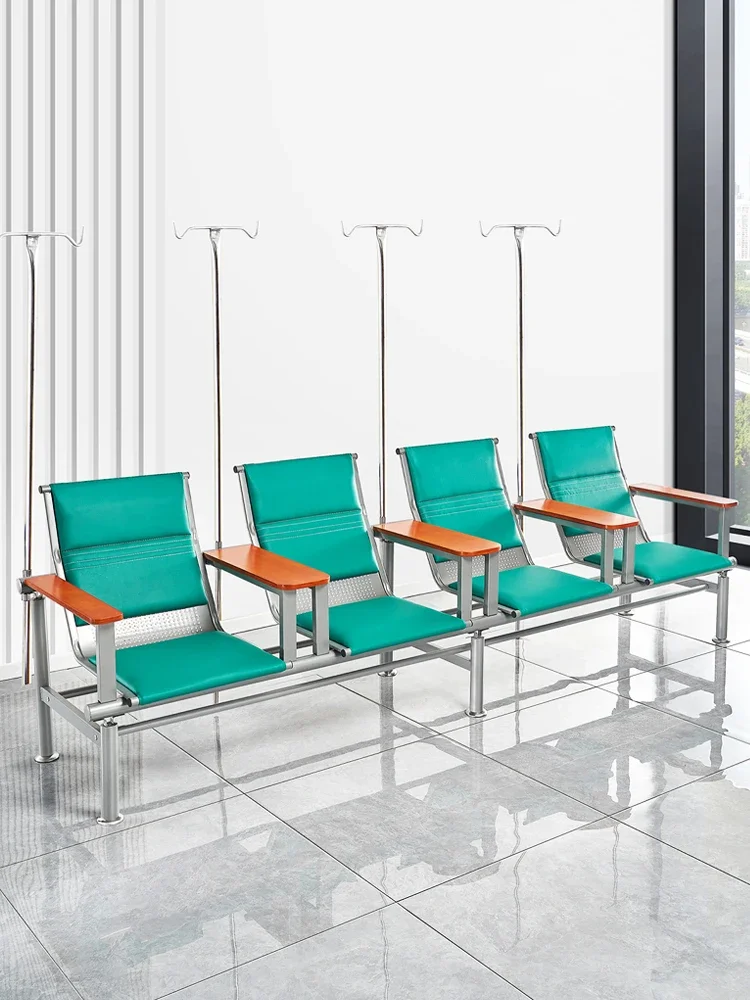 Стул инфузионный для одного человека больничное длинное амбушюрное кресло трех