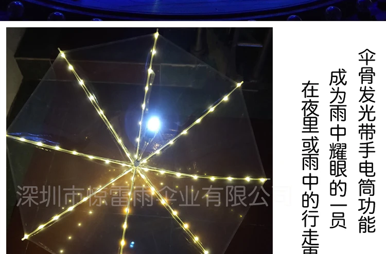 Зонтик со светодиодными светоизлучающими элементами Дождь |