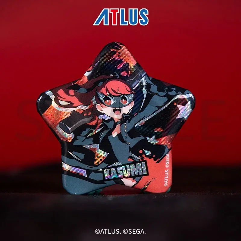 Оригинальный значок Persona 5 Tactica Square Tinplate (случайный набор), коллекционный сувенир, украшение для стола, игрушка, подарок для девочек и мальчиков (art.: 3920da97e71f9) - 3920da97e71f9