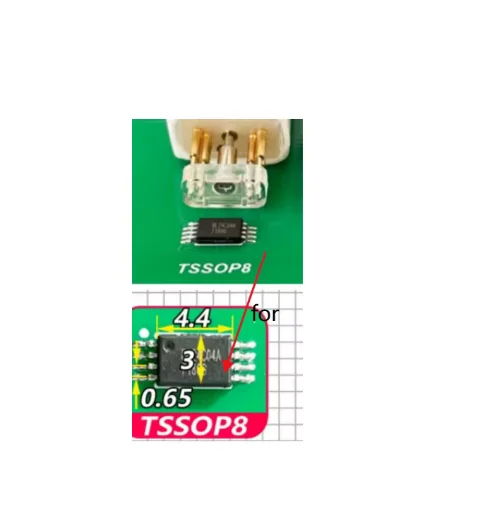 

: 1 шт. Зонд Mil Probe Line MSOP8 TSSOP8 для тестирования и программирования микросхем на печатных платах, кабель для загрузки и программирования