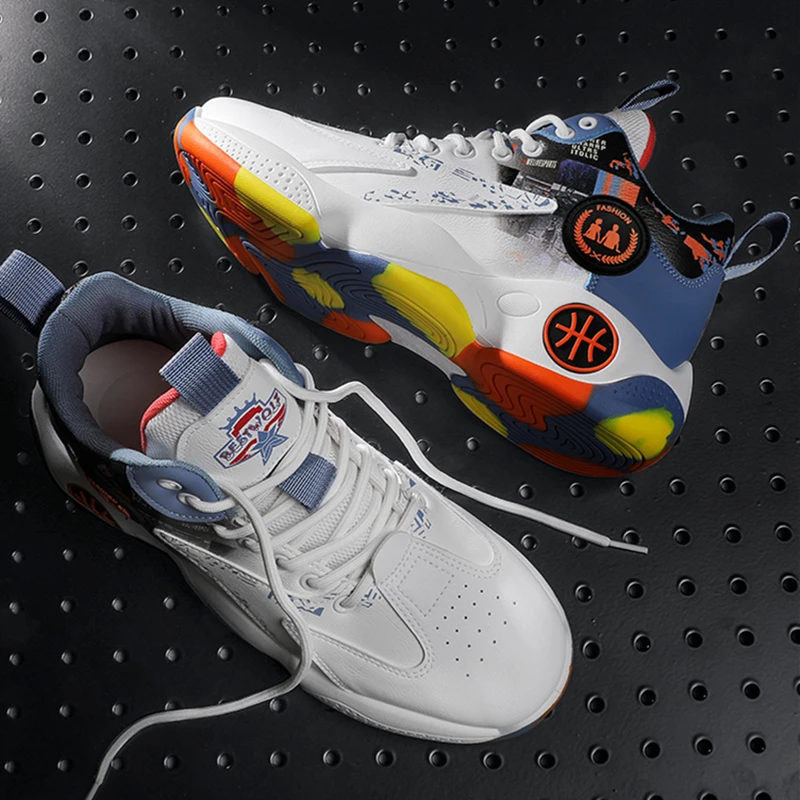 Men Sneakers Fashion Basketball Sports Shoes Mesh Casual Running Lac-up Male Lightweight Vulcanize Walking Zapatillas Hombre