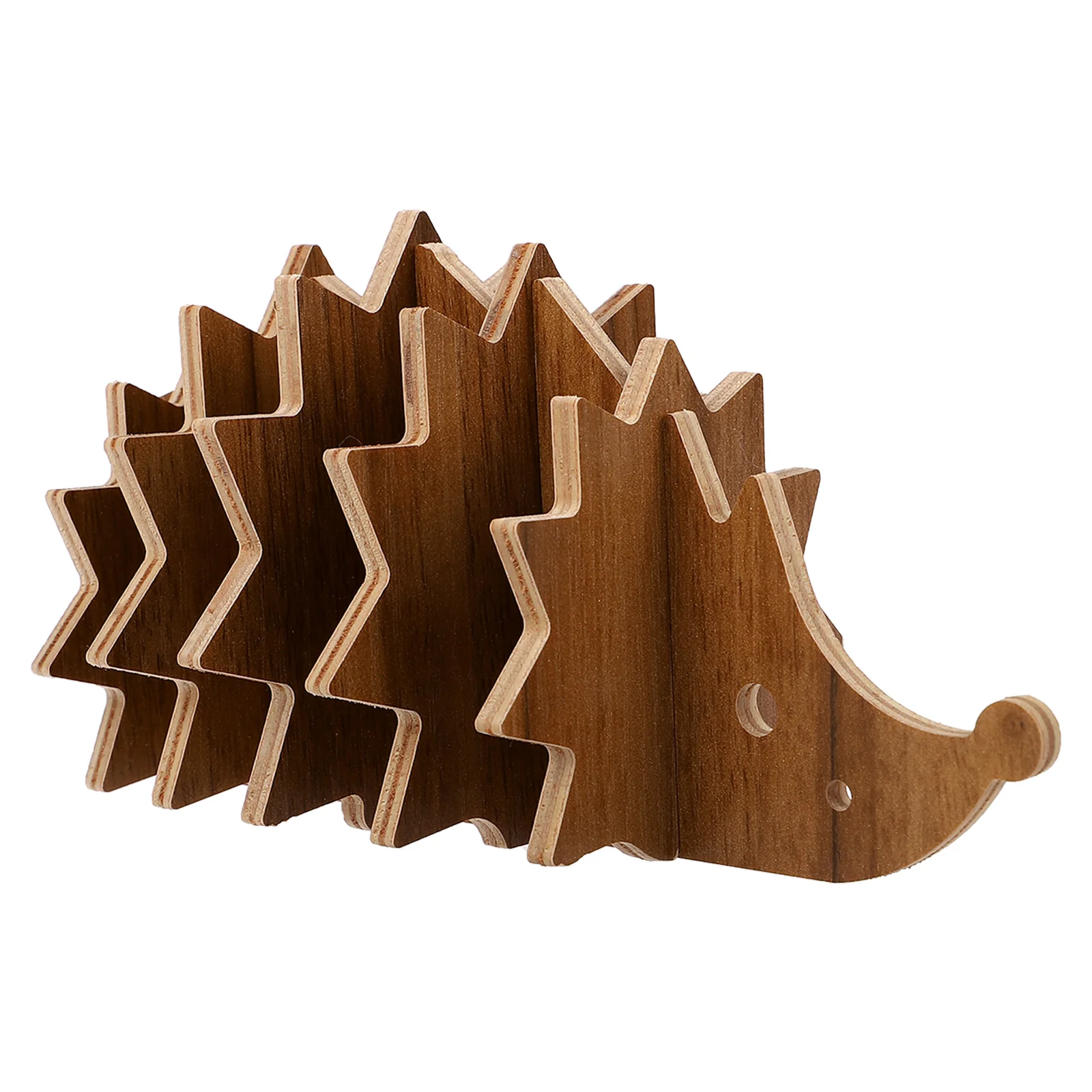 

Cute Household Wooden Cup Cushion Table Mat Placemat Animal Decoration Heat Insulation Pad Detachable Hedgehog Decor