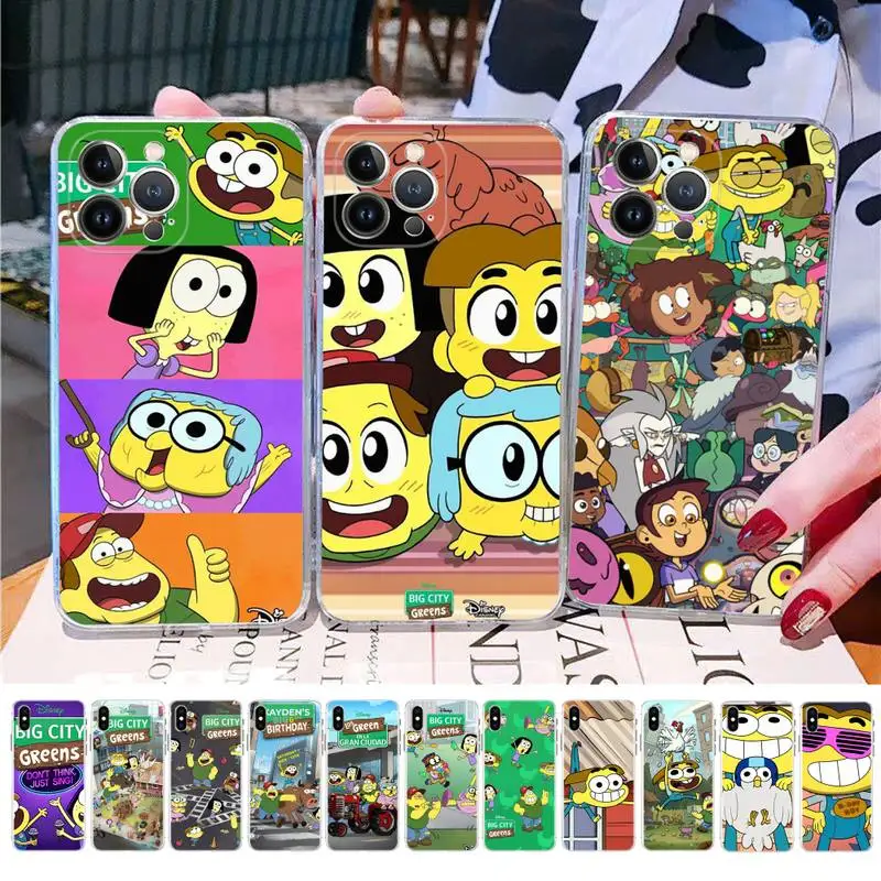 

Disney Big City Greens Phone Case For iPhone 14 11 12 13 Mini Pro XS Max Cover 6 7 8 Plus X XR SE 2020 Funda Shell