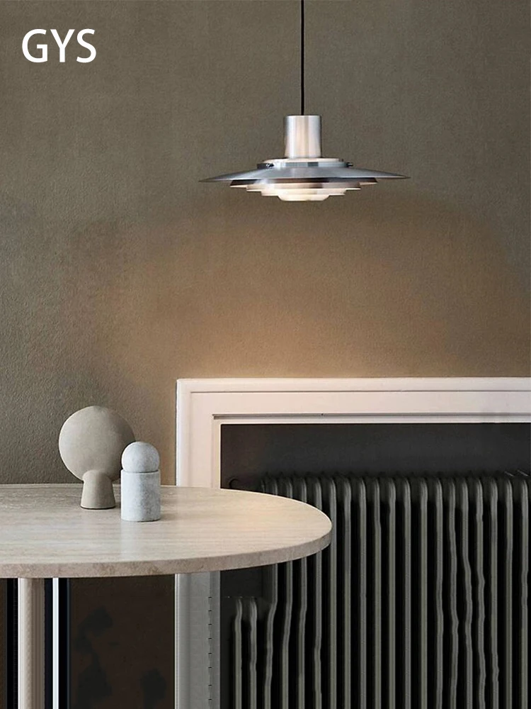 Led Pendant Lamp Danish Designer PH Chandelier Restaurant Nordic Bedroom Beside Light Chrome Modern Bar Home Decoration E27 Bulb