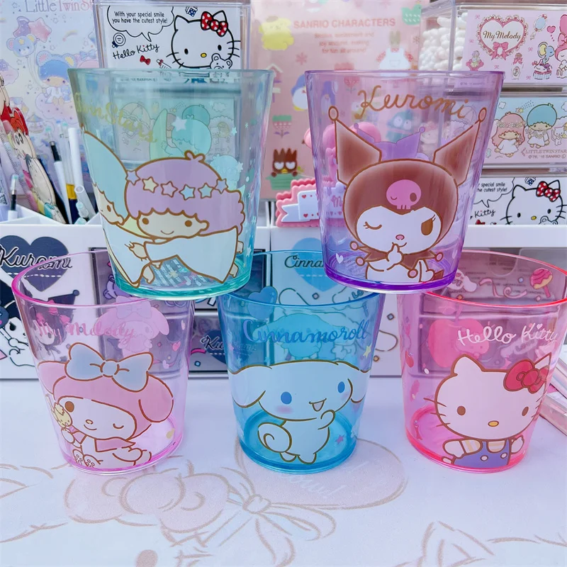 

Sanrio, Хелло Китти куроми, пластиковая чашка для полоскания рта Kawaii My Melody Cinnamoroll Little Twinstars, держатель для ручек, прозрачная коробка для хранения