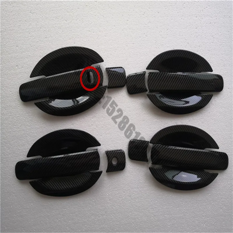

Car Styling ABS Carbon fiber car Door Handle Covers trim Door bowl 2008 - 2013 for Nissan X-Trail T31 Car Stickers Overlay