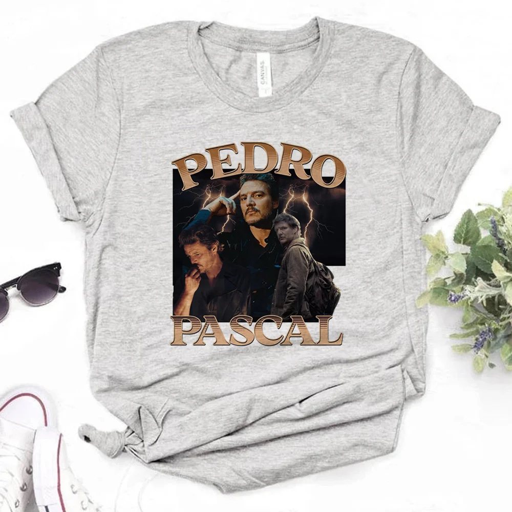 

Pedro Pascal tshirt women Y2K Tee female graphic comic harajuku clothes