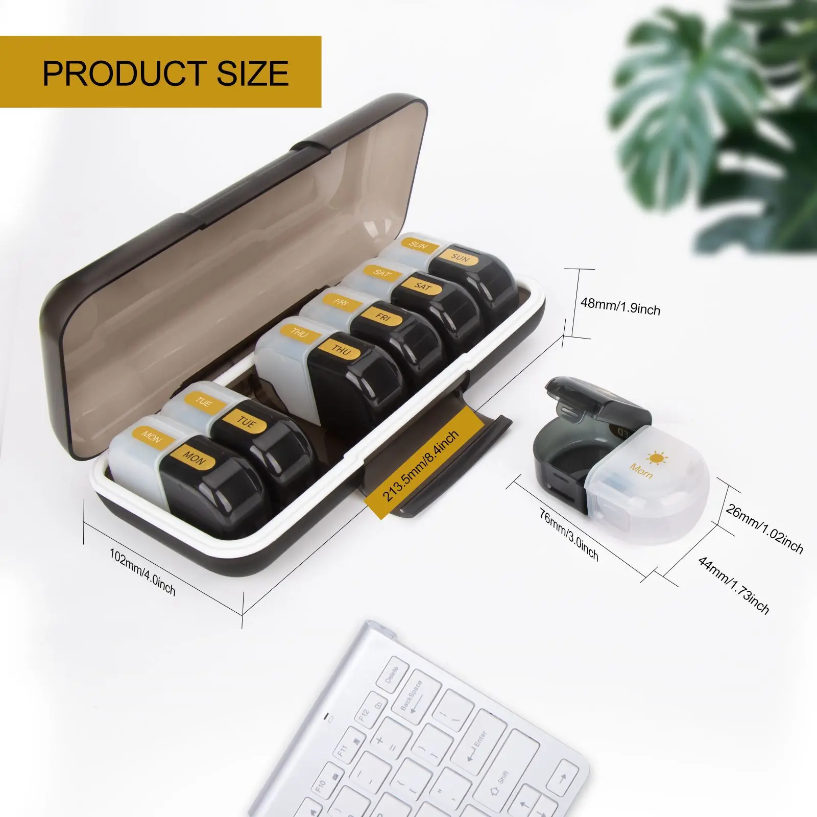 Органайзер для таблеток 2 раза в день дорожный контейнер