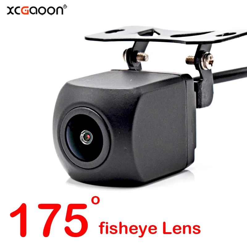 

Настоящий 175-градусный объектив «рыбий глаз», металлическая автомобильная камера заднего вида, широкоугольная водонепроницаемая резервная камера ночного видения с проводом управления