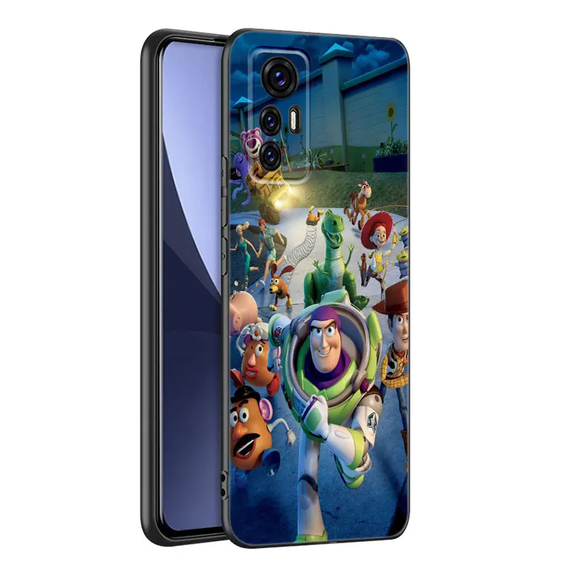 T-Toy Story W-Woody Black Phone Case For Xiaomi 10 11 13 12 Lite NE 9T 10T 11T 12T 12S 13T 14 Pro 9 SE 10i 11i 12X Civi 2 3 4 5G