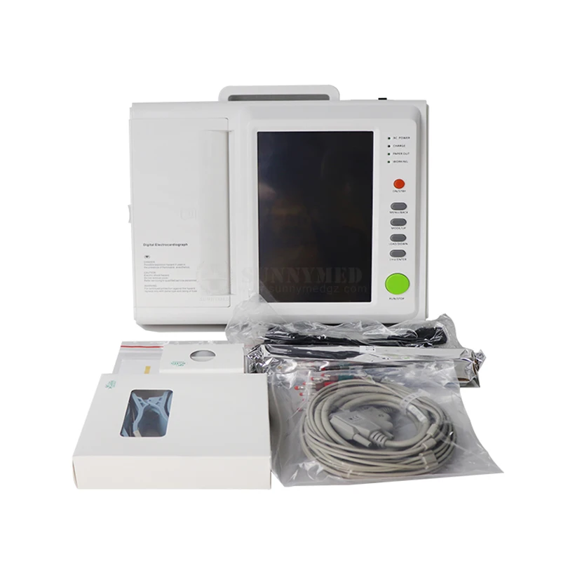 

SY-H008 Medical Digital Touch Screen 12 channel ECG machine Portable Electrocardiograph ECG Machine