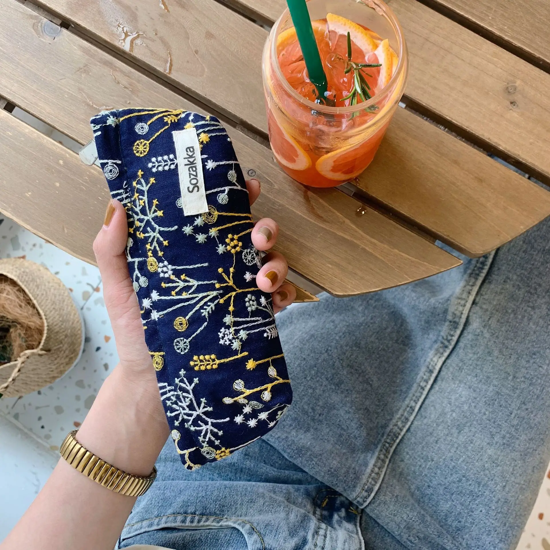 Новинка 2022 женская маленькая сумка для губной помады из хлопка и искусственной