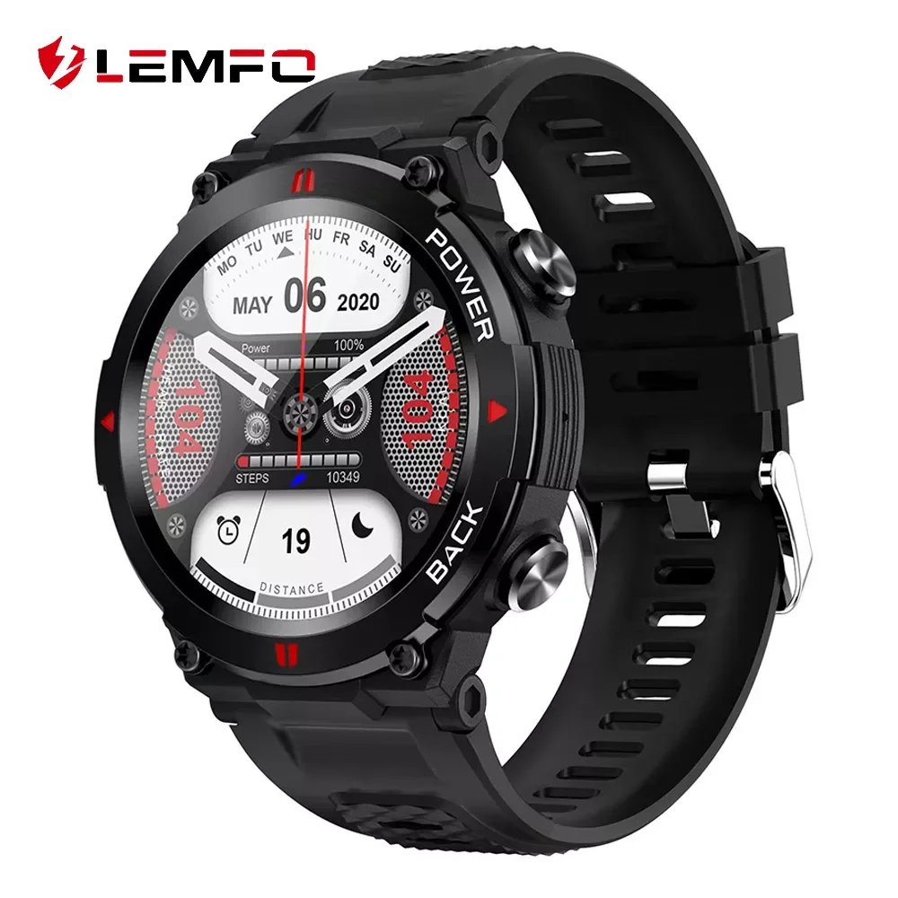 

LEMFO K22 Pro Smart Watch Men Bluetooth Call Sport Smartwatch 2022 IP68 Waterproof 400Mah Big Battery Multi Language 360*360 HD