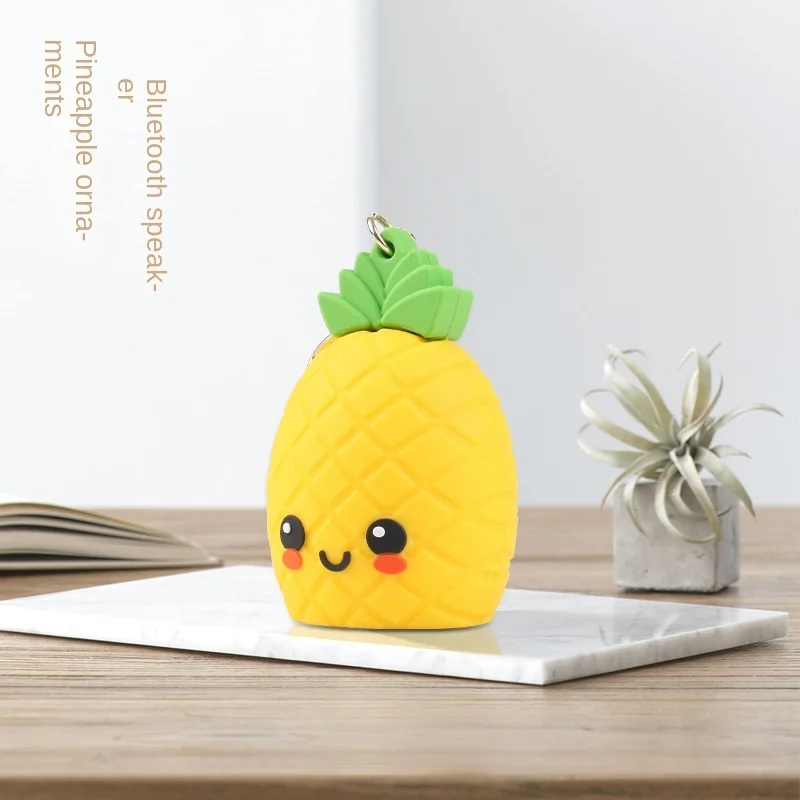 

Мини-динамик Bluetooth с милым мультяшным ананасом, летняя портативная Женская Беспроводная колонка с сабвуфером и сердечком, маленький динами...