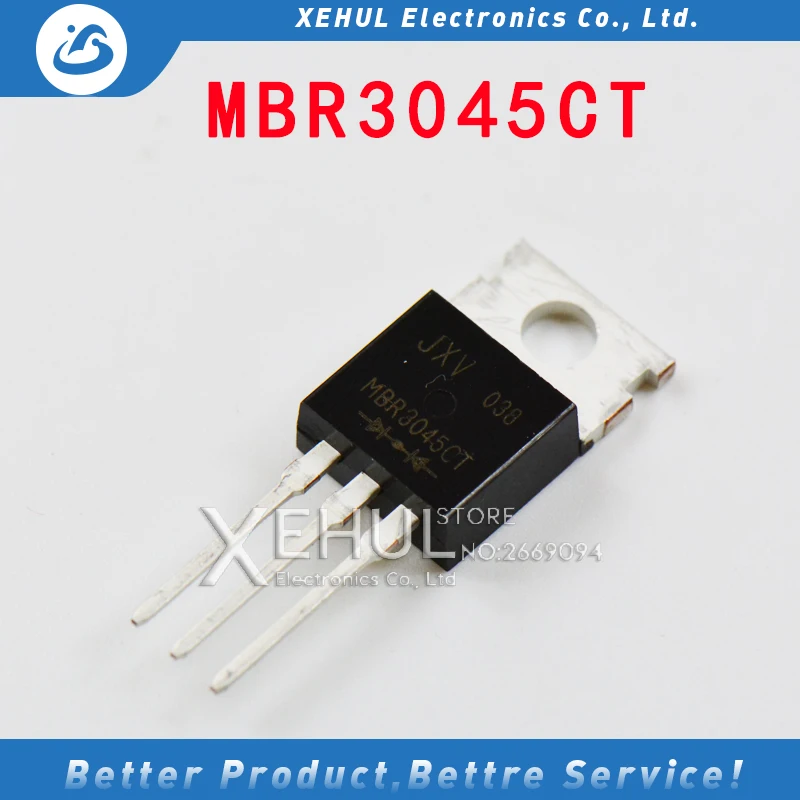 Микросхема Шоттки MBR3045CT STPS3045CT MBR3045 B3045G TO-100-3, 10 шт./50 шт./220 шт.