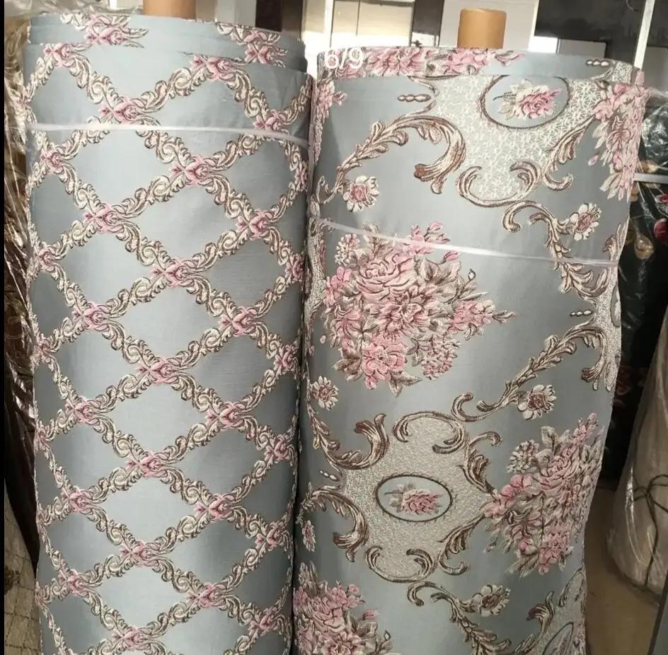 Ткань из жаккарда синели мягкая сумка смешанного шелка черного золота диван