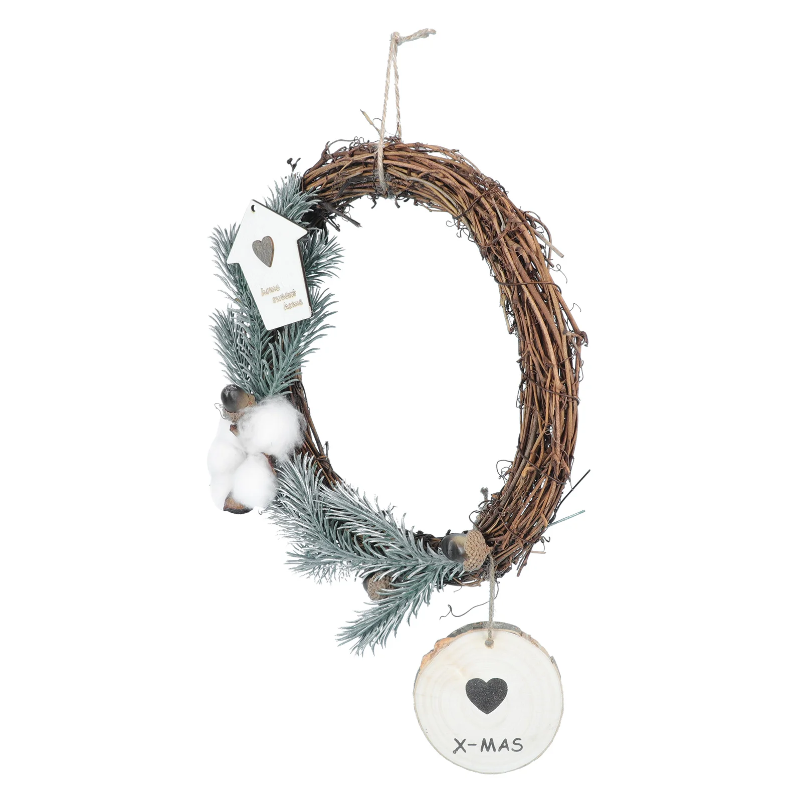 

Wreath Garland Christmas Holiday Door Porch Cotton Ring Pine Wall Festival Tree Centerpiece Wedding Party Decor Hanging
