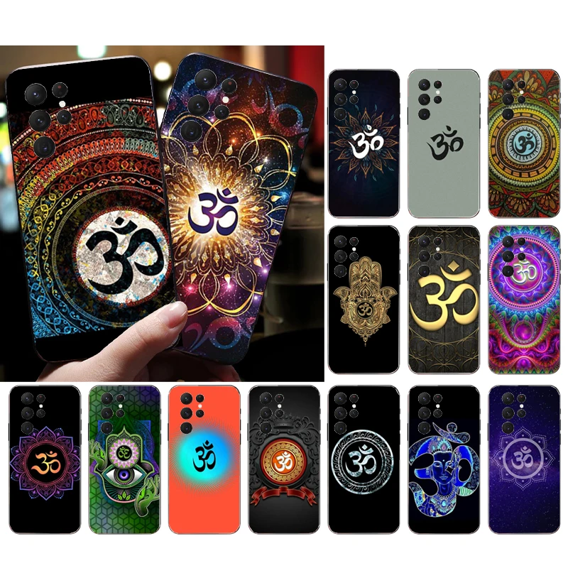 

Phone Case for Samsung Galaxy S23 S22 S21 S20 Ultra S20 S22 S21 S10 S9 Plus S10E S20FE Yoga Om Mandala Art