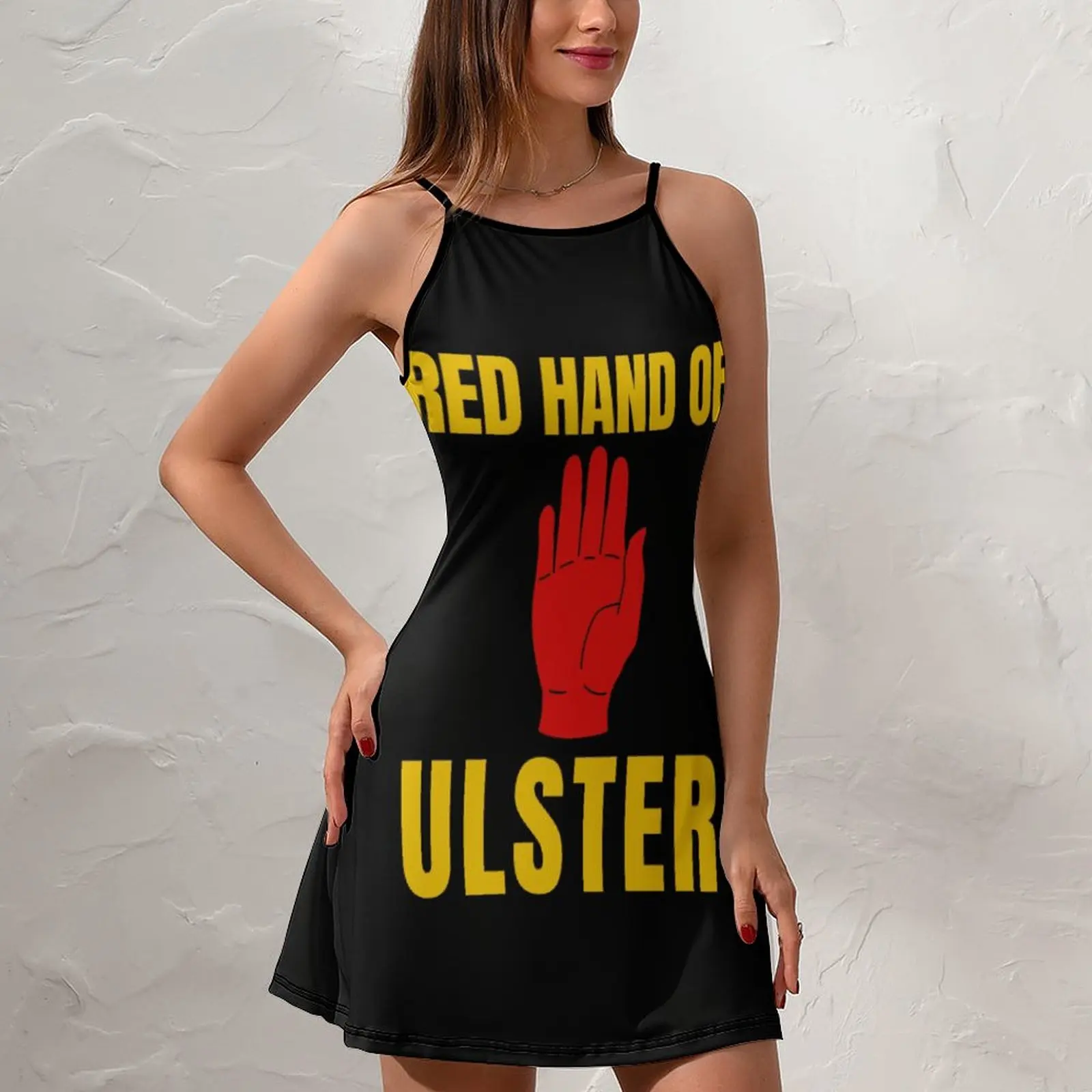 Экзотическое женское платье на бретельках с изображением флага Ульстера новинка