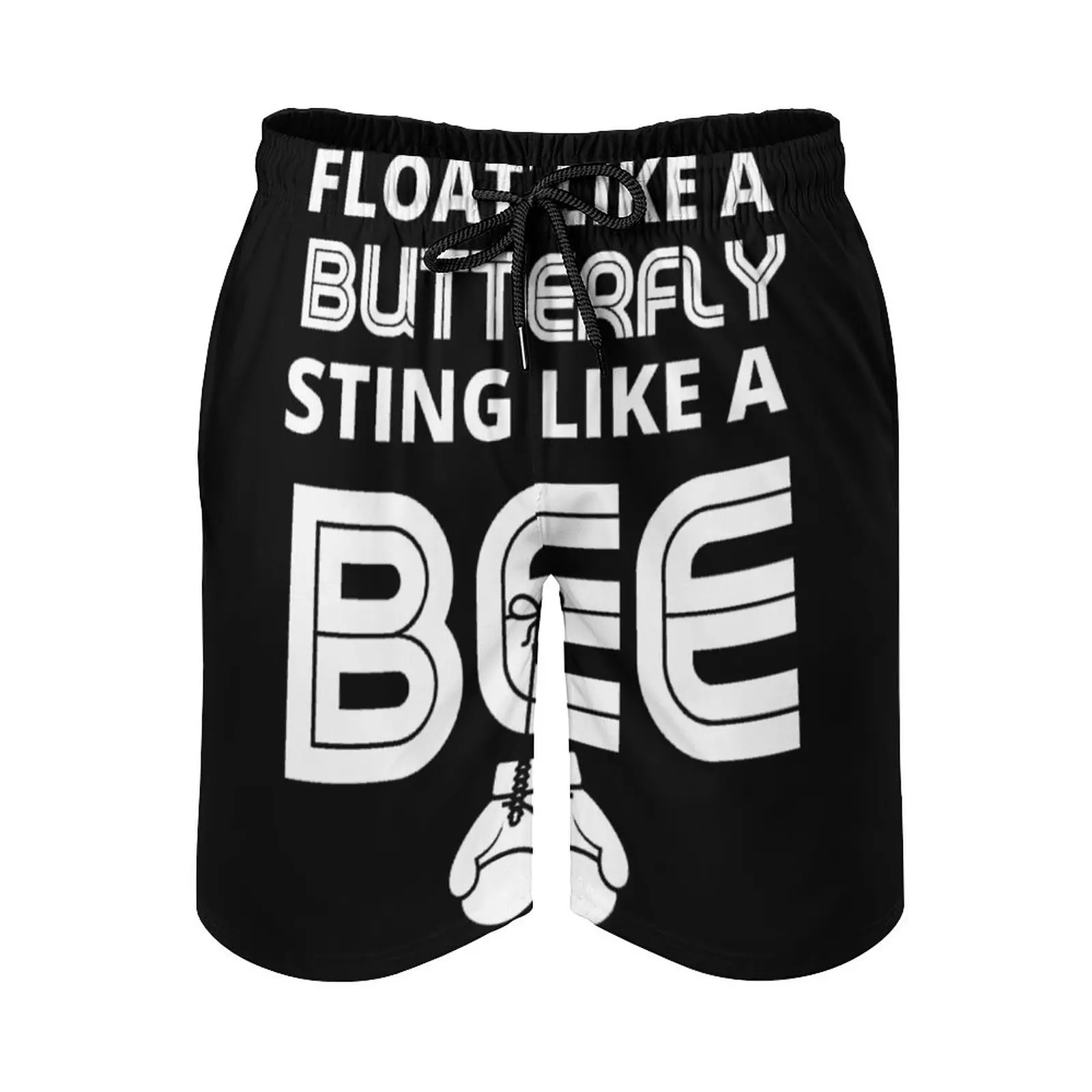 

Плавающий, как бабочка, ужас, как пчела, Мухаммед Али (1), пляжная одежда из аниме, винтажный регулируемый шнур, дышащий Быстросохнущий мужской пляж