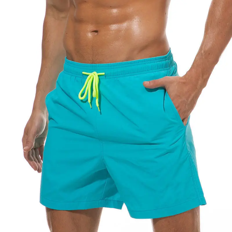 

Men's Swimming Trunks Swimsuit Quick Dry Beach Shorts with Pockets Swimwear Bathing Suit Shorts with Lining Men's Swim Trunks