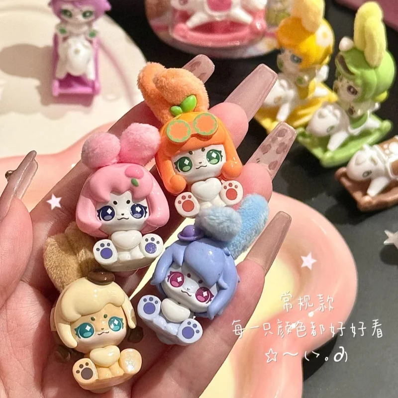 Фото Коллекционная мини-фигурка-кролик Cup Rabbit Blind Box из серии Teeny Weeny Fruity: милая магнитная модель, украшение, таинственная коробка, декор для рабочего стола №5