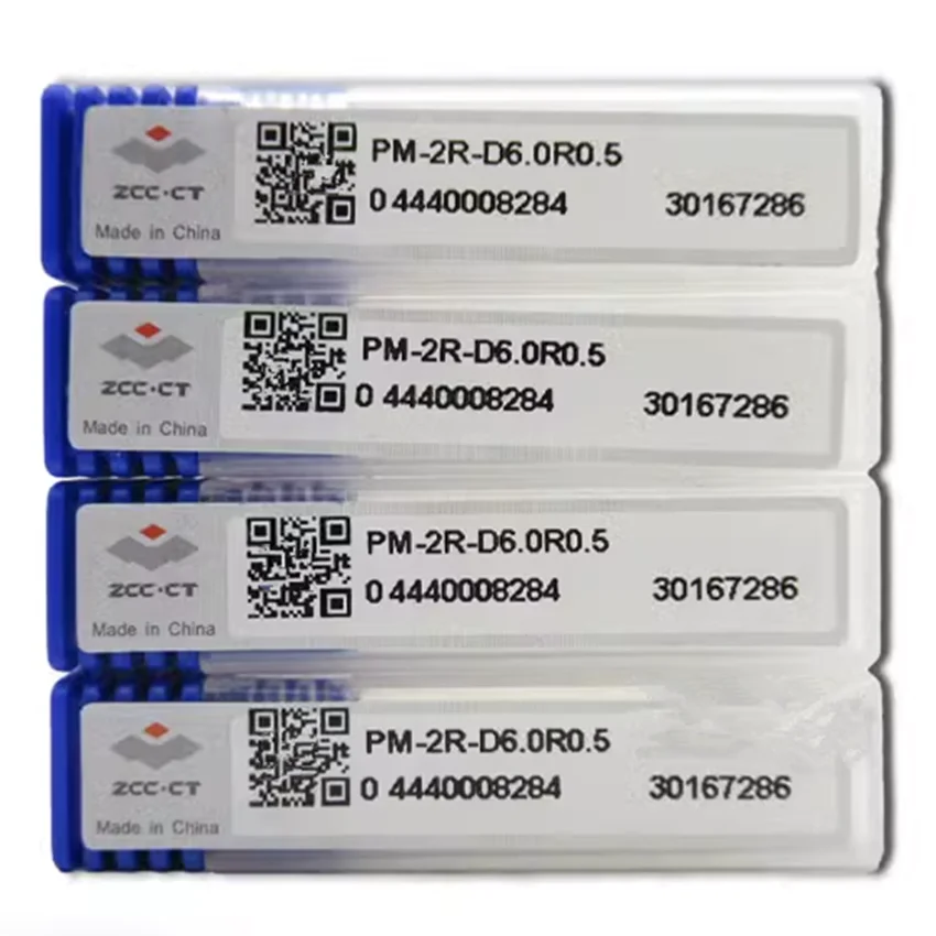 

PM-2R-D5.0R0.3/PM-2R-D5.0R0.5/PM-2R-D5.0R1.0/PM-2R-D6.0R0.3/PM-2R-D6.0R0.5/PM-2R-D6.0R1.0 ZCC.CT End Mills 2 Flute Corner Rounding End Mills 1pcs/box