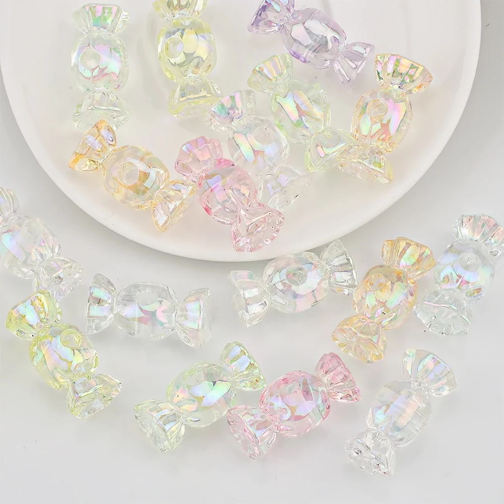 10 Шт. Акриловые Бусины Разных Форм-бабочки Конфеты Звезды Для Самостоятельного