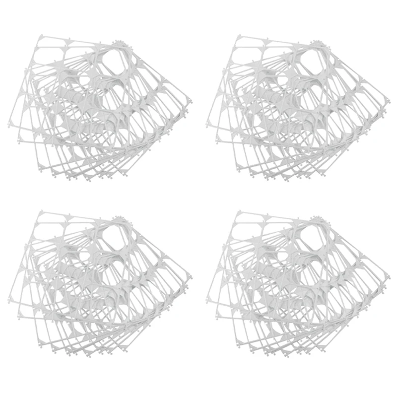 

40Pcs White Square 9 Grids Balloon Plastic Square Holder Stage Background Large Mesh Wall Decoration