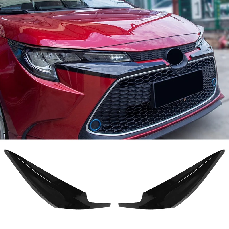 

For Toyota Levin 2019-2021 Car Headlights Lower Grille Decoration Sticker Trim Cover Car Styling