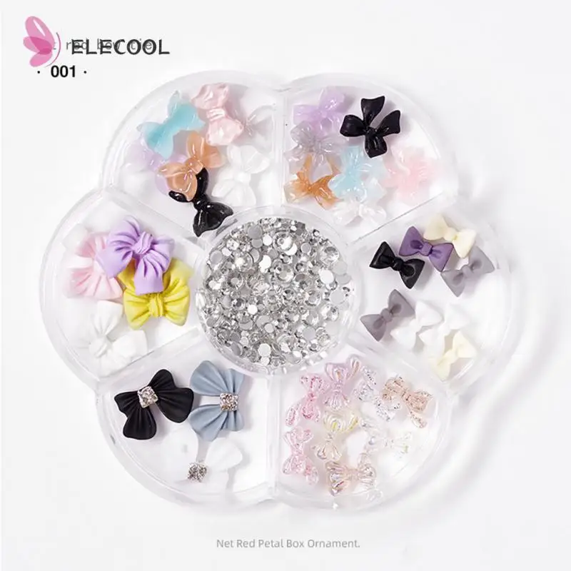 Аксессуары для ногтей юбка Аврора медведь бант на кончик пальца черно-белый бант глазурь Персиковое сердце японский смешанный Футляр инструменты для маникюра