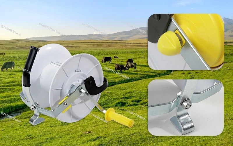 Электронная перемотка забора шнур питания колесо для намотки из АБС-пластика
