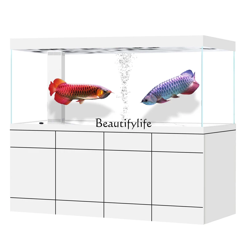 Большой аквариум для гостиной ультра-белое стекло алюминиевый сплав арообраный