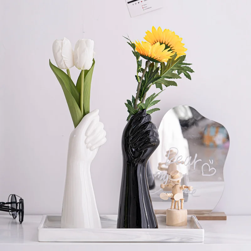 

Modern Minimalist Nordic Style Human Bodyceramic Hydroponic Vase Decoration Living Room Flower Arrangement Porch Home Decoration