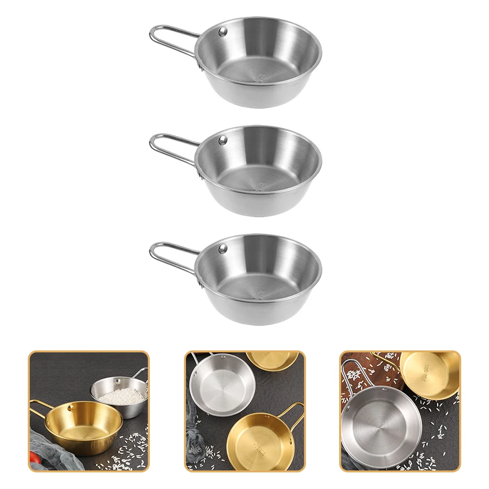 Корейский горшок миска для приправ чашки риса с ручкой миски крема из