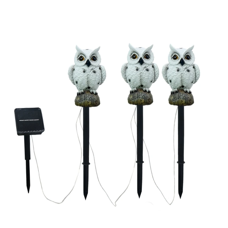 

Уличные декоративные фонари в форме совы, ландшафтные садовые фонари на солнечной батарее