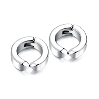 titanium steel mens earrings nightclub trendy mens stainless steel stud earrings no ear piercing ear clips holiday gifts