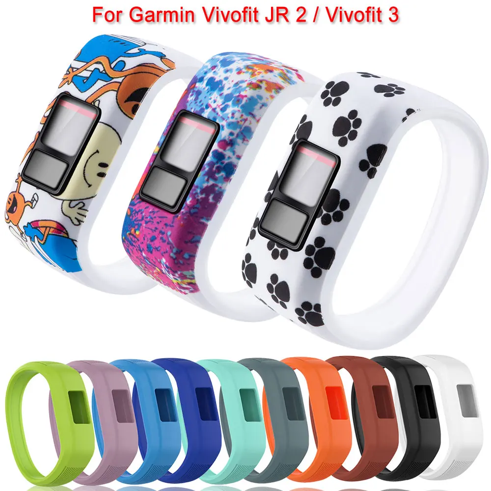 

Soft Children's Wristband For Garmin Vivofit JR JR2 Vivofit3 Sports Silicone Strap Watchband Replacement Smart Watch Accessories