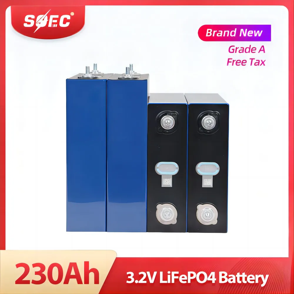

SOEC GRADE A Brand New 16PCS 3.2V 230Ah 202Ah Lithium Lifepo4 Battery Rechargeable Solar Storage Cells for RV EV EU US FREE TAX