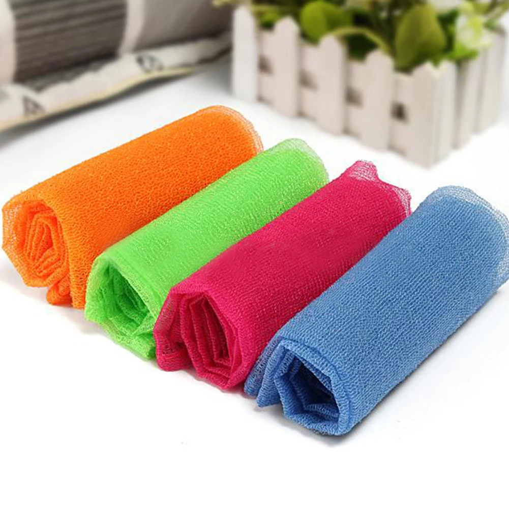 

Nylon Bath Body Washing Clean Exfoliate Puff Scrubbing Towel Cloth Fast Drying