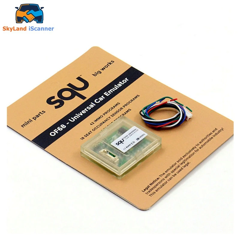 Универсальный эмулятор для автомобиля SQU OF68 SQU OF80 SQU, мини-детали для больших работ, 42 программы IMMO, 18-местные программы TACHO, бесплатная доставка