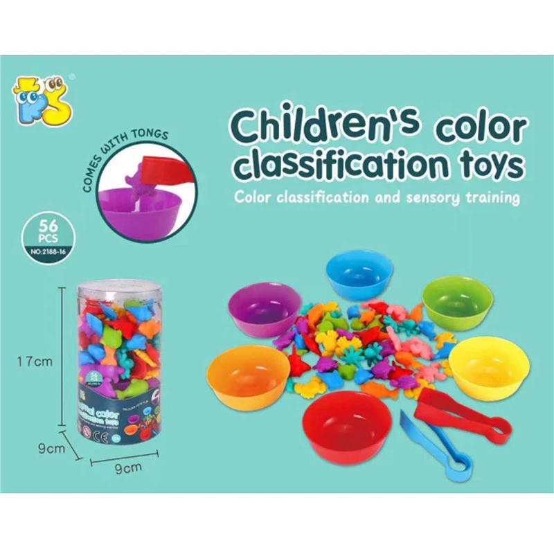 

Kid Education Puzzle Toy Gift Rainbow Matching Game Animal Cognition Rainbow Color Sort Fine Motor Training Montessori Sensory