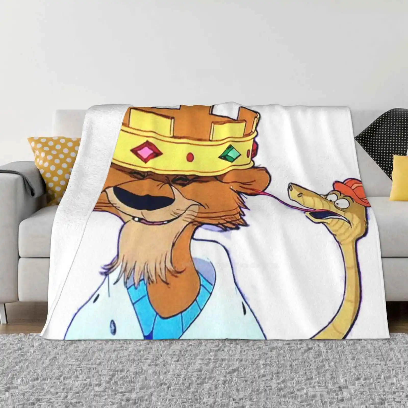 King And Hiss Snake Новейшее супермягкое теплое легкое тонкое одеяло Robin Hood Crown Prince