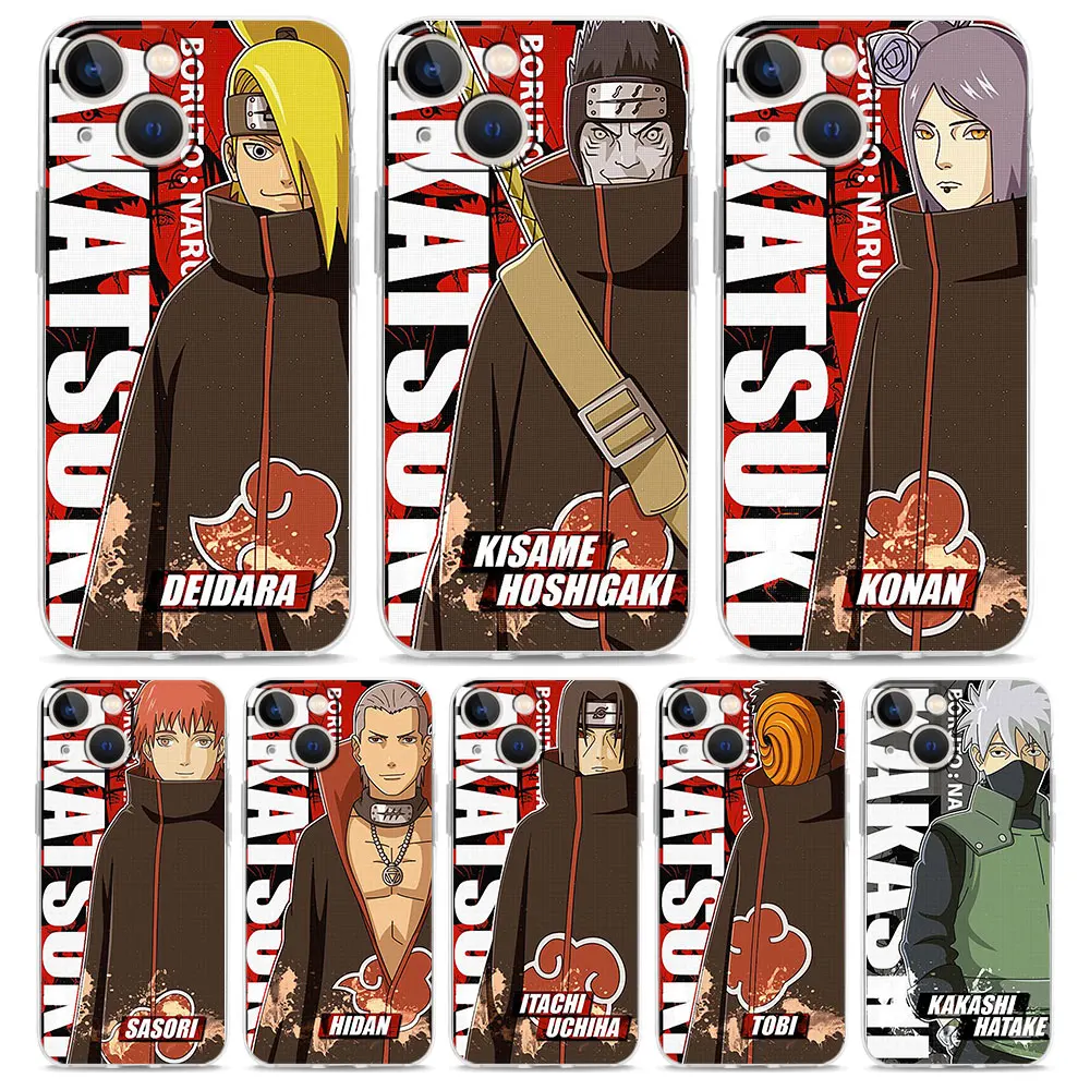 

Anime Naruto Itachi Uchiha Phone Case for Phone 11 12 13 Pro Max XR X XS Max 7 8 6 6S Plus 5 5S SE2 Transparent Tpu Cover