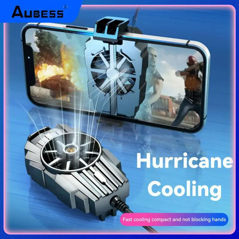 

Portable Turbo Fan Mobile Phone Radiator Fast Cooling Mobile Phone Cooler Air-cooled Game Cooling Artifact Mobile Gadgets Mini